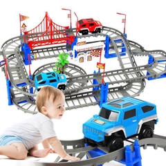 Bộ láp ráp mô hình đường đua xe ô tô cho bé