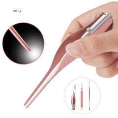 Bộ Dụng Cụ Soi, Gắp, Lấy Ráy Tai Hộp Hồng Cao Cấp Có Đèn Pin [BH: NONE]