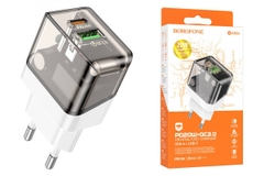 Cóc sạc nhanh 20w BOROFONE BA80A (1 cổng type-c vs 1 cổng usb) PD QC3.0 chính hãng [BH 1 năm]