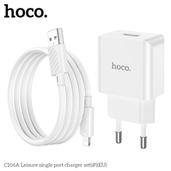 Bộ sạc nhanh 10.5w Hoco C106A mini size chui IPHONE chính hãng (thay thế c81, c106 IPHONE) [BH: 12 tháng]
