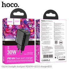 Cóc sạc nhanh 30W Hoco CS23A QC 3.0 cổng USB + cổng Type-C [BH 1 Năm]