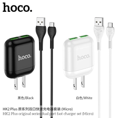 Bộ sạc nhanh micro 3.4A Hoco HK2 plus (usb ra samsung) chính hãng [BH 1 năm]