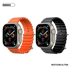 Đồng hồ thông minh Remax Watch 8 ULTRA {Cam/ Đen} Smart Watch chính hãng [BH 1 Năm]
