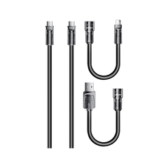 Cáp sạc đa năng REMAX RC-C168 cáp 4 trong 1 A-C+L/ C-C+L dài 1m5 chính hãng