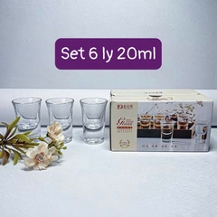 Hộp 6 ly thuỷ tịn uống rượu 20ml [BH: None]