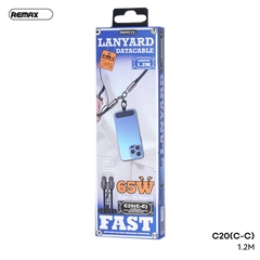 Cáp sạc nhanh Remax C20 sạc nhanh 65w 2 đầu Type C ra Type C (C-C) cáp dài 1m2 mẫu dây đeo siêu chắc chắn [BH 1 Năm]