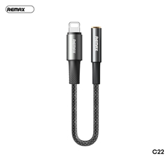 Cáp jack chuyển REMAX C22 iphone lightning ra 3.5mm chui cái 12cm chính hãng [BH 1 năm]