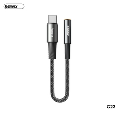 Cáp Remax C23 chuyển đổi Type C sang cổng 3.5mm dài 12cm chính hãng [Bh 1 Năm]