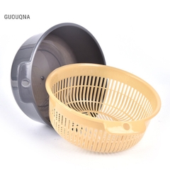 Bộ thau kèm rổ ráo nước rau, củ, quả trái cây tiện lợi size 16cm [BH: NONE] / pktn sale