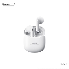 Tai nghe bluetooth REMAX TWS-19 true wireless kiểu dáng airpods có đế sạc chính hãng [BH 1 năm]