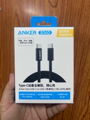 Cáp sạc nhanh 240W Anker Zolo A8060 dâu dù 2 đầu Type C (Type C ra Type C, c-c) [BH: 1 NĂM]