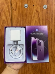 Bộ sạc nhanh 25W iPhone 14 Promax Hộp tím (cóc 1 cổng Type C + Cáp Type C ra Lightning (c-l)) [BH: 6 Tháng]