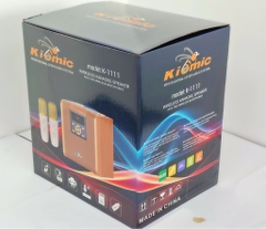 Loa karaoke mini KIOMIC K1111 kèm 2 micro hát bluetooth chính hãng [BH 6 tháng]