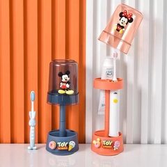 Hộp đựng bàn chải hoạt hình có sticker 3D kèm cốc [BH: NONE]