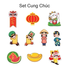 Combo 10 tag TẾT trang trí treo cành mai đào quốc siêu cute- mẫu tag về ngẫu nhiên [BH: NONE] 1l1a12