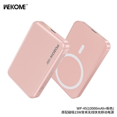 Sạc dự phòng nhanh KHÔNG DÂY PD20W Wekome WP-45 dung lượng 10.000mAh [BH: 12 THÁNG]