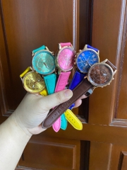Thanh Lý đồng hồ dây da thời trang Geneva 3 kim (ko pin) / pktn sale
