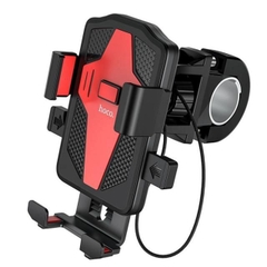 Giá đỡ điện thoại HOCO CA73 (ghi đông) trên xe đạp / xe máy có dây chống rớt [TEST]