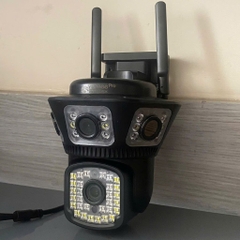 Camera IP wifi Yoosee 4 mắt 3 khung hình phiên bản ĐEN cao cấp 12Mbx BAN ĐÊM CÓ MÀU [BH 6 THÁNG]