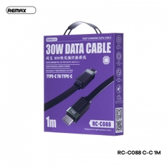 Cáp Remax RC-C088 c-c Type-C ra Type-C 30W 1M chính hãng [BH 1 năm]