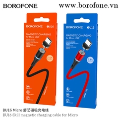 Sale Cáp sạc từ 2.4a BOROFONE BU16  Micro 1.2M (usbA ra Micro; a-m) chính hãng [BH 1 tháng] xc23#1F1