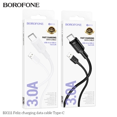 Cáp sạc nhanh 3A BOROFONE BX111 cáp usb ra Type C chính hãng [BH 1 năm]