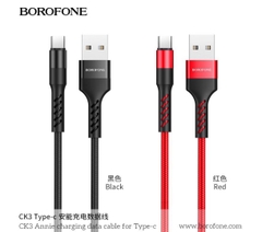xả kho- Cáp Sạc Borofone CK3 Type-C - 2.4A (a-c) [bh 1 tháng]