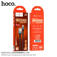 Cáp sạc nhanh 3A HOCO DMX15 Micro 1m (usbA ra Micro; a-m) dây dù