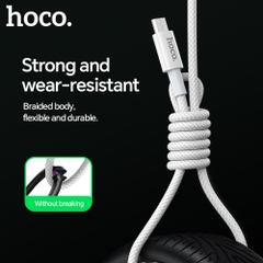 Cáp sạc nhanh 3A truyền dữ liệu Hoco DM-X10 Micro dây dù (usb ra micro) chính hãng [BH: 1 NĂM]