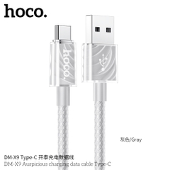 Cáp sạc nhanh 3A dây dù Hoco DM-X9 type c (usb ra type c) chính hãng [BH: 1 NĂM]