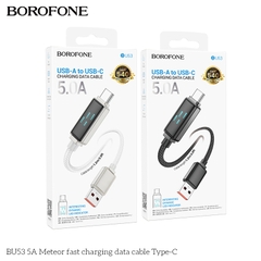 Cáp sạc nhanh 5A BOROFONE BU53 Type C (A-C) USB ra Type C chính hãng [BH 1 năm]