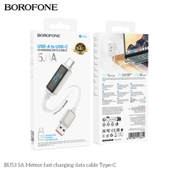 Cáp sạc nhanh 5A BOROFONE BU53 Type C (A-C) USB ra Type C chính hãng [BH 1 năm]