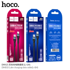 Cáp sạc nhanh 60W HOCO DMX15 (C-C) 2 đầu type-c ra typec dài 1m chính hãng [BH 1 Năm]
