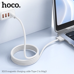 CÁP SẠC TỪ TÍNH HOCO X103 TYPE-C SANG MAG3 [BH: 6 THÁNG]
