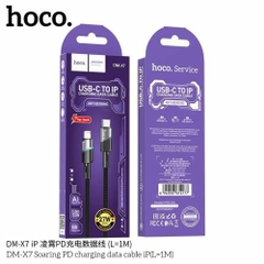 Cáp sạc nhanh 27w PD HOCO DM-X7 (c-l) type c ra iphone lightning chính hãng [BH 1 năm]