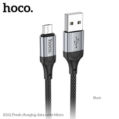 Cáp sạc nhanh Hoco x102 usb ra samsung micro 2.4A chính hãng [BH 1 năm]