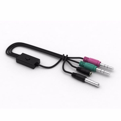 Dây cáp livestream 3 đầu (không có bao bì) kết nối điện thoại với soundcard / pktn sale