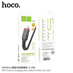 Cáp sạc nhanh micro 3m HOCO X59 (usb ra samsung 3 mét) chính hãng [BH 1 năm]