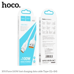 Cáp sạc nhanh 100w Hoco X93 usb ra type c 1m (a-c) chính hãng [BH: 1 NĂM]