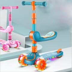 Xe Scooter, Xe Chòi Chân Cho Bé 3 In 1 Có Ghế Có Đèn Có Nhạc [BH: NONE]