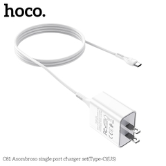 Bộ sạc nhanh Hoco C81 Type-C 2.1A chính hãng [BH: 1 năm]