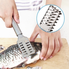 Dụng cụ đánh vảy cá cây inox làm bếp