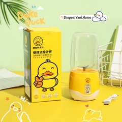 Máy xay sinh tố mini cầm tay hình vịt vàng 4 lưỡi cực mạnh [BH 1 tuần]