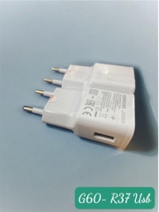 Cóc sạc nhanh QC3.0 Samsung S6 / S8 / S9 / S10 {zin linh kiện} 2A G60/ KL EBE đóng bịch 1 cổng usb logo sấm sét khắc chìm đóng bịch [BH 6 tháng]