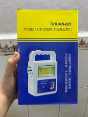 Đèn pin tích điện năng lượng mặt trời 6500K đa năng 4in1, có đèn pin CHUAN801 KIÊM PIN SẠC DỰ PHÒNG [BH: 3 tháng]