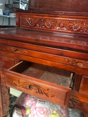 [Hàng cũ] Bàn thờ Phật, thờ Gia Tiên 2 tầng gỗ tràm nhị cấp (ngang 147, cao 136, sâu 60 cm) [mới 96%, cần thanh lý giá rẻ] / pktn sale
