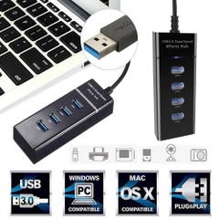 Cáp chuyển Hub chia 4 cổng (port) usb tốc độ 3.0 [BH 3 tháng]