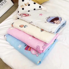 Chăn đũi SIÊU MÁT cho bé họa tiết hoạt hình, hoa văn 1m x 1.5m - về ngẫu nhiên tùy lô ko lựa [BH: NONE] / pktn sale