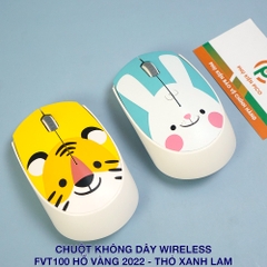 Chuột không dây FVT100 hoạt hình siêu dễ thương [BH 1 năm]
