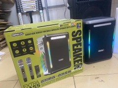 Loa bluetooth Karaoke REMAX RB- M70 ÂM THANH HiFi 30000mAh 208W tặng kèm 2 micro, có led siêu đẹp [BH: 1 NĂM]